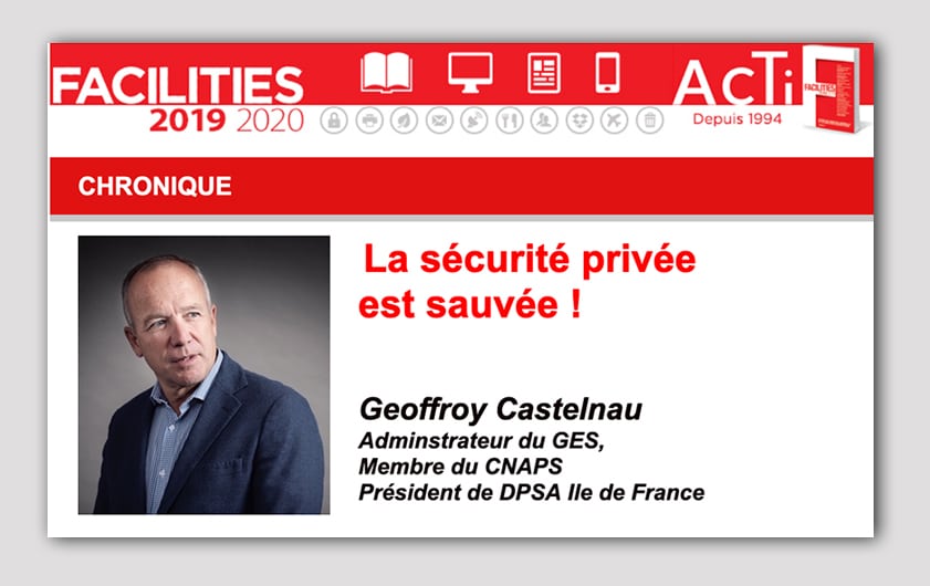 La sécurité privée est sauvée !