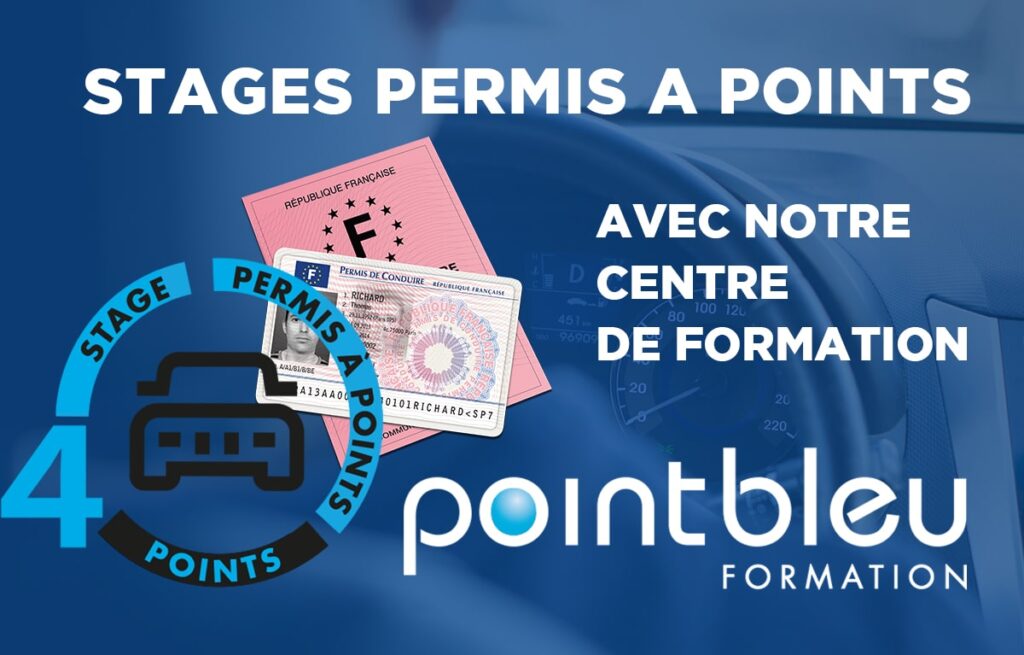 Stages Permis à Points avec POINT BLEU FORMATION